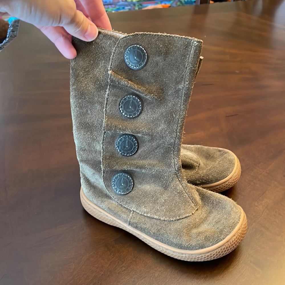Livie & Luca size 11 taupe ruche boots